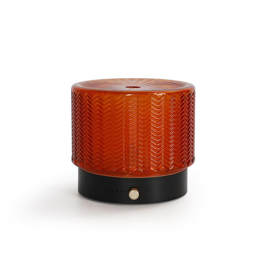 Elegant Fabric Aroma Diffuser - Quiet Essential Oil Diffuser with Soft Night Light, Perfect for Home, Office, and Yoga Space (M35-Gold)