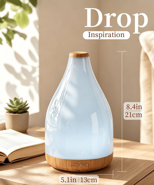Waterdrop Essential Oil Diffuser, 300ml Large Diffusers for Home