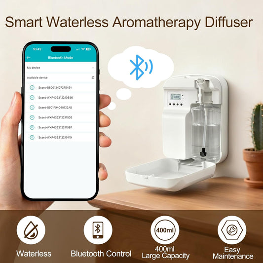 Waterless Essential Oil Diffuser, 3000 Sq.Ft, with 120ml Scent Oil