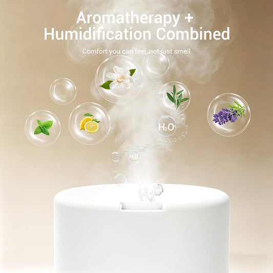 ASAKUKI Essential Oil Diffuser for Home 300 ml Quiet