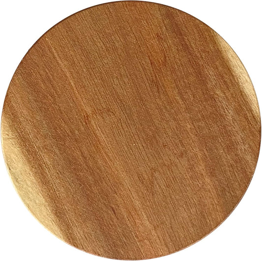 12 Pack Acacia Wood Drink Coasters, 3.74 Inch Round Wooden Cup Coasters
