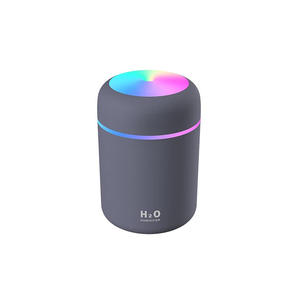Colorful Cool Mini Humidifier, Essential Oil Diffuser, Aroma Essential USB Personal Desktop Humidifier for Car, Office Room, Bedroom etc,2 Adjustable Mist Modes (Pink)