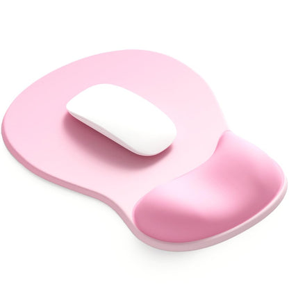 DEMON CHEST ErgoComfort Gel Wrist Rest Mouse Pad-Ergonomic Office Mousepad with Wrist Support-Non-Slip, Design Desk Accessories Mat for Home&Game Decor (02Pink Serenity)