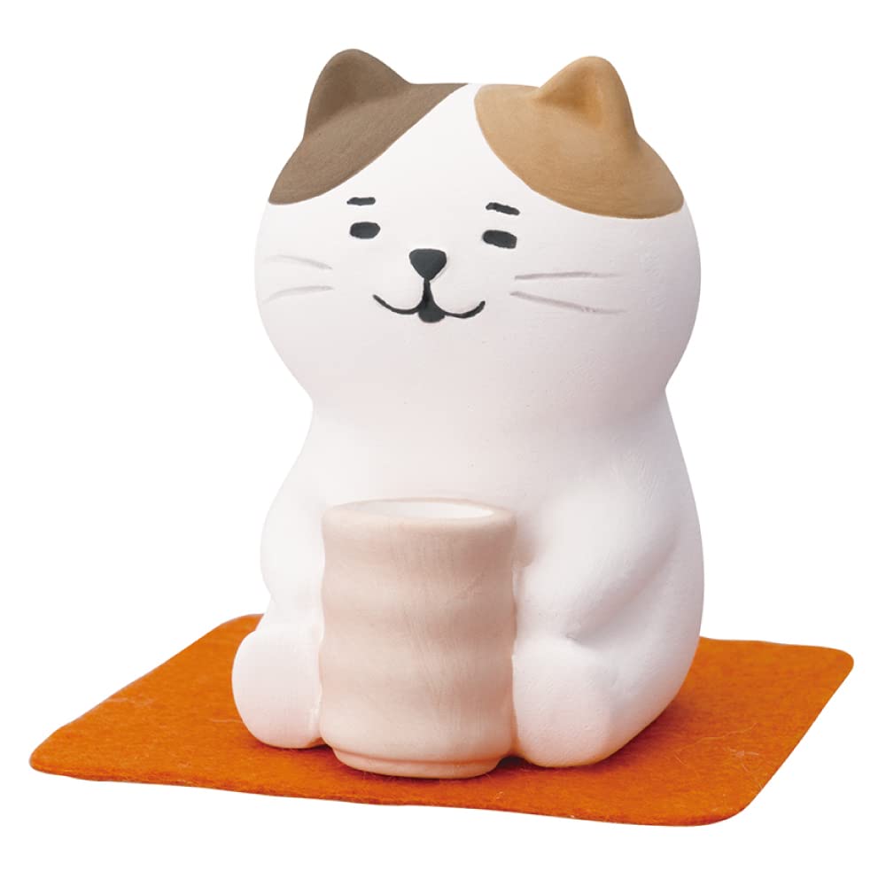 Stone Diffuser Tea-Drinking Animals [ Designed in Japan] Non Electric Passive Diffuser for Essential Oil and Aromatherapy (Ceramic/Clay) (Tea-drinkig Dog)