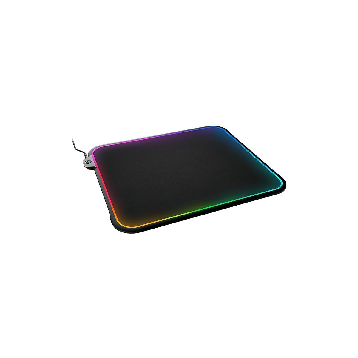 SteelSeries QcK Large Gaming Mousepad — Black — Non-Slip Silicone Rubber Base — Peak Tracking and Stability — Optimized for Gaming Sensors — 490 mm x 420 mm — FPS, MOBAs, RTS, MMO