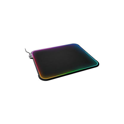 SteelSeries QcK Large Gaming Mousepad — Black — Non-Slip Silicone Rubber Base — Peak Tracking and Stability — Optimized for Gaming Sensors — 490 mm x 420 mm — FPS, MOBAs, RTS, MMO