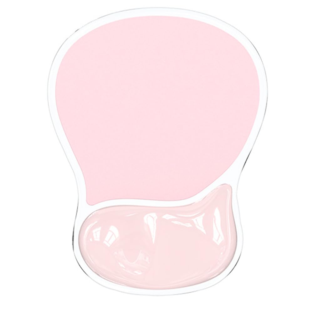 DEMON CHEST ErgoComfort Gel Wrist Rest Mouse Pad-Ergonomic Office Mousepad with Wrist Support-Non-Slip, Design Desk Accessories Mat for Home&Game Decor (02Pink Serenity)