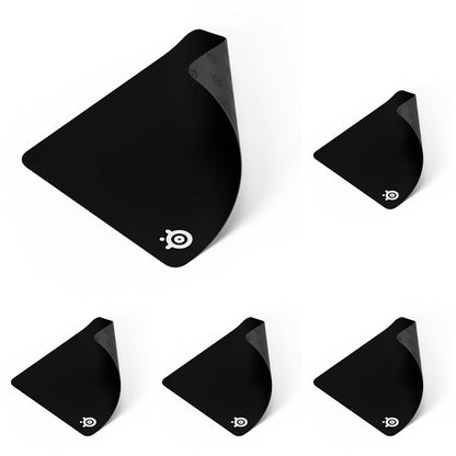 SteelSeries QcK Large Gaming Mousepad — Black — Non-Slip Silicone Rubber Base — Peak Tracking and Stability — Optimized for Gaming Sensors — 490 mm x 420 mm — FPS, MOBAs, RTS, MMO