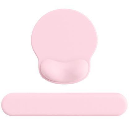 Mouse Pad with Wrist Rest for Desktop Large Ergonomic Mouse Mat(Light Pink)