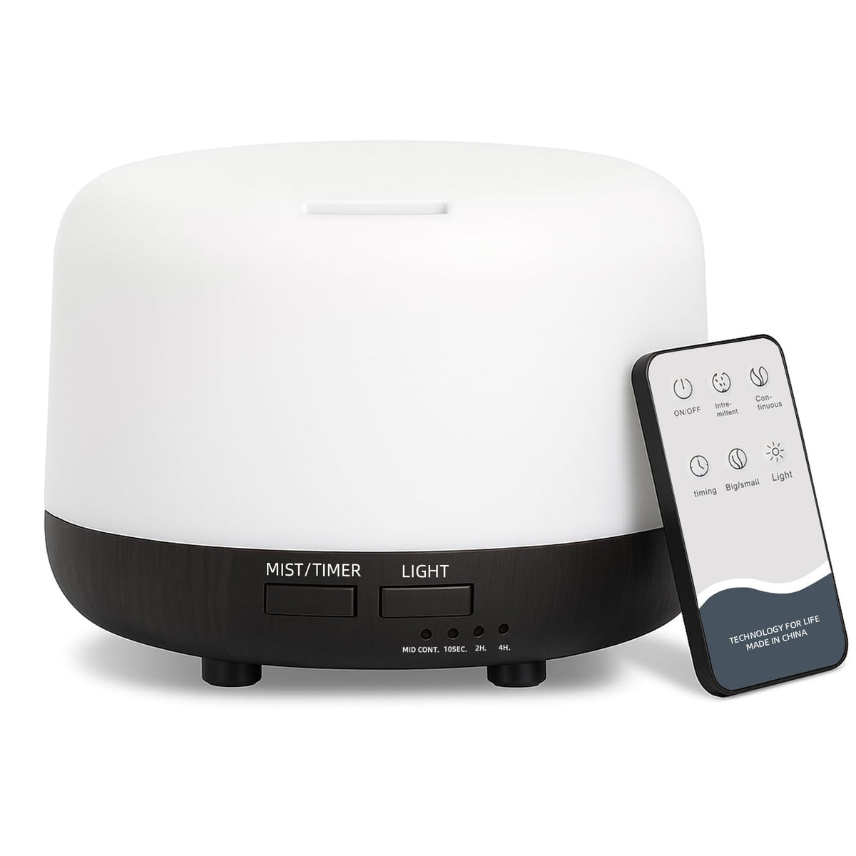 SPLITSKY 300ml Essential Oil Diffuser with Remote and 7-Color LED Light