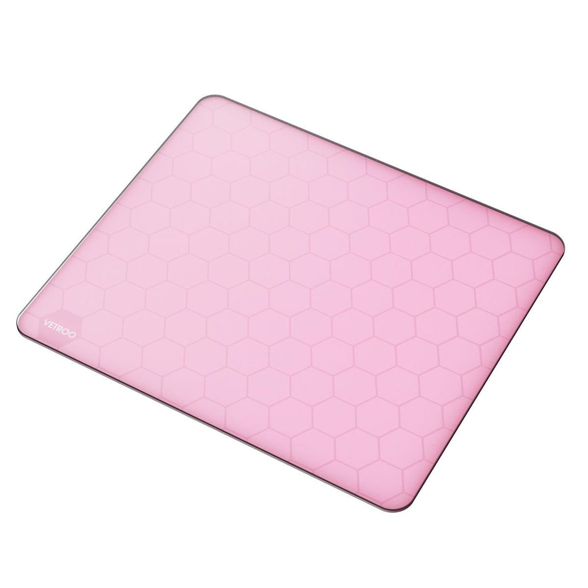 Vetroo Black GMP300 Tempered Glass Gaming Mouse Pad