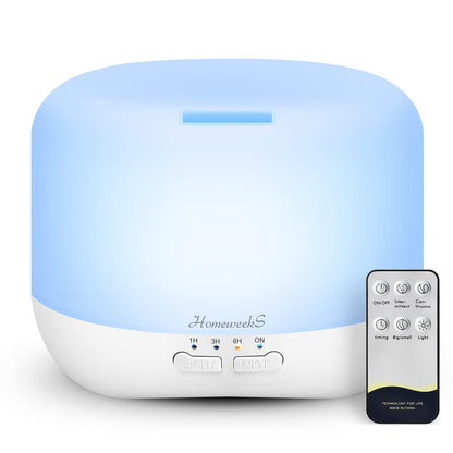 Homeweeks Essential Oil Diffuser for Room Aromatherapy Scent Diffuser