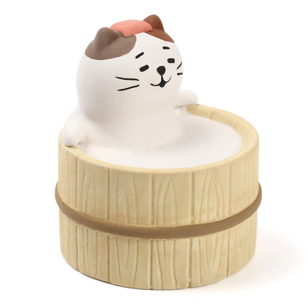 Aroma Ceramic Stone Diffuser [Japan Import] Aromatherapy Essential Oil Diffuser, Non Electric, Passive, Unique, Cute, Animal, Design for Women, Men, and Gifts (Bathing Capybara)