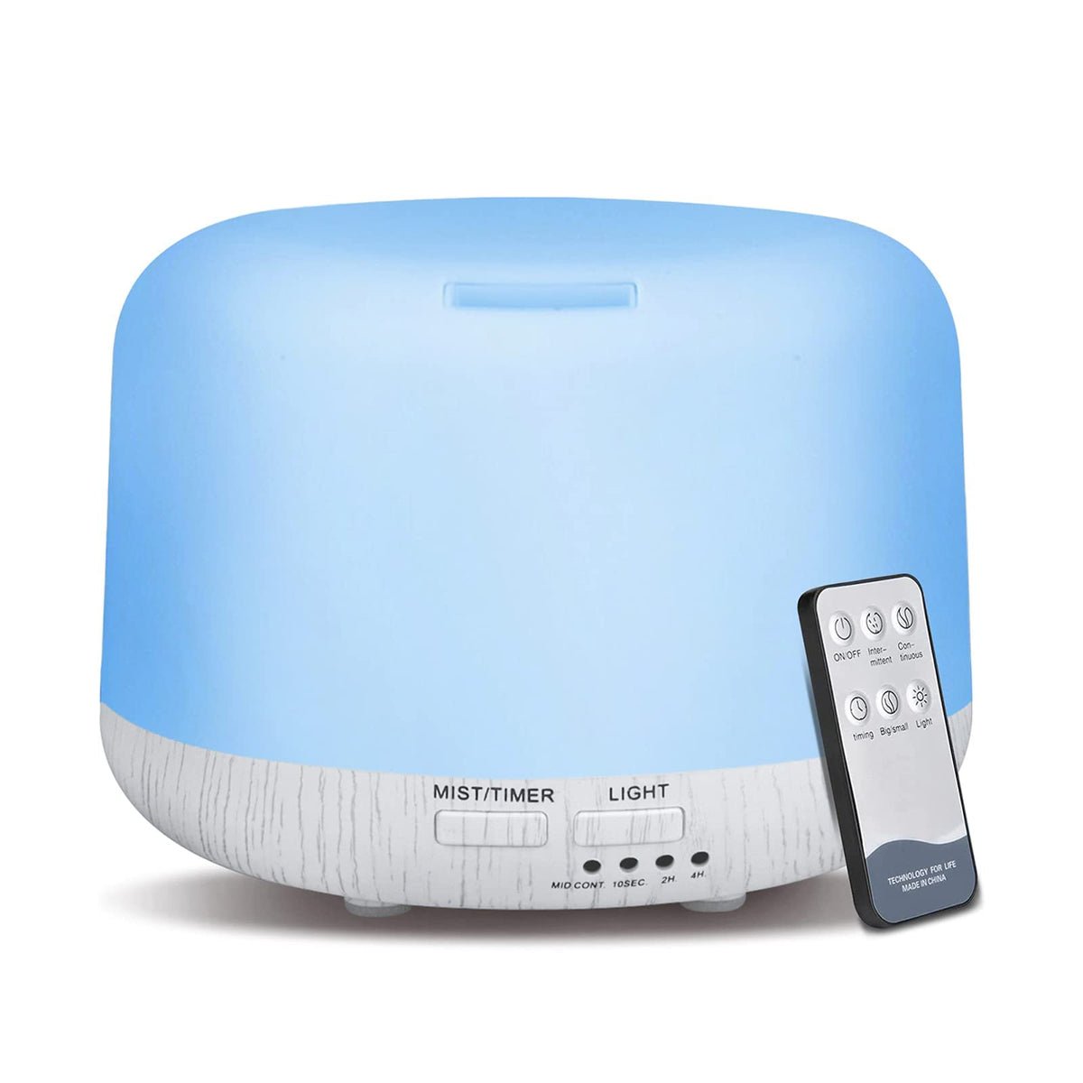 300ML Essential Oil Diffuser, Remote Control Ultrasonic Aromatherapy Oil Diffusers Cool Mist Humidifier, Waterless Auto-Off and 7 LED Light Colors for Bedroom, Yoga, SPA, Baby