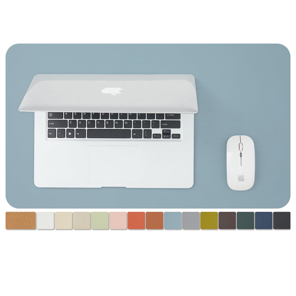 Large Cork Desk Mat - 47.2"x 17" Desk Pad for Office and Home - Ideal for Large Mouse Pad and Desk Mats on Top of Desks(Dark Green)
