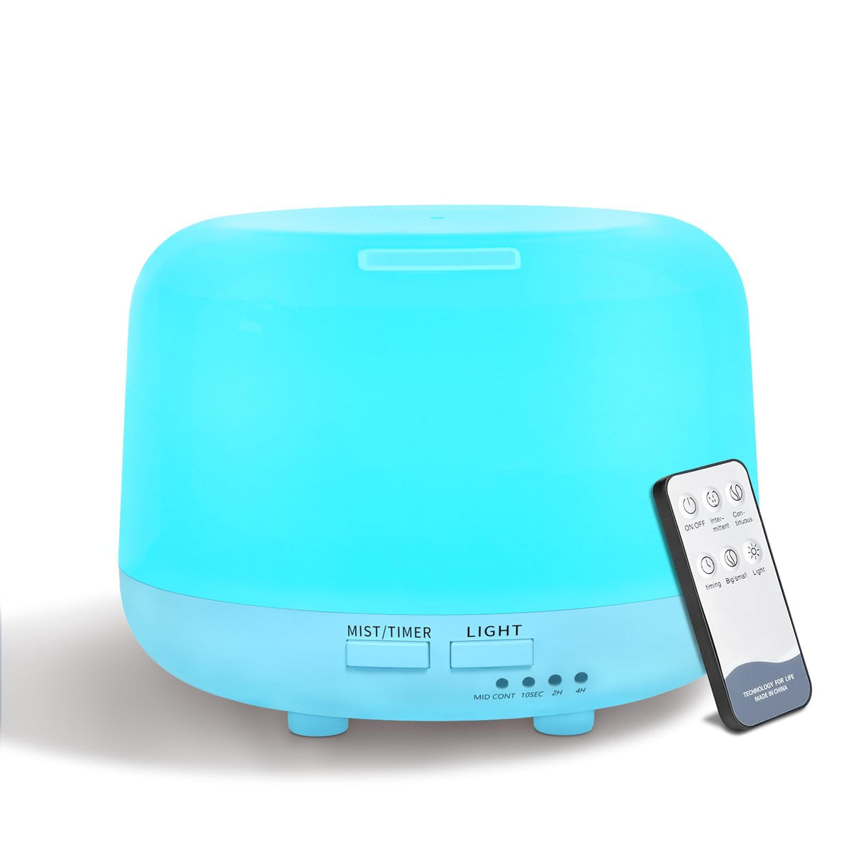 300ML Essential Oil Diffuser, Remote Control Ultrasonic Aromatherapy Oil Diffusers Cool Mist Humidifier, Waterless Auto-Off and 7 LED Light Colors for Bedroom, Yoga, SPA, Baby