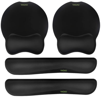 Comfy Mee Premium Memory Foam Keyboard and Mouse Wrist Rest Pads Set- for Comfortable Typing &Wrist Pain Relief (Pack of 2)