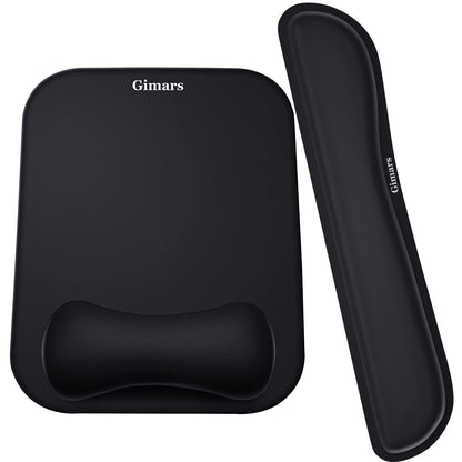 Gimars Large Smooth Superfine Fibre Memory Foam Ergonomic Mouse Pad Wrist Rest Support Mousepad with Nonslip Base for Laptop, Computer, Gaming & Office,Free Coaster Include-Topographic Map