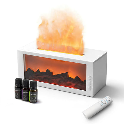 Essential Oil Diffuser,Fireplace Diffusers with 3 Essential Oils Set