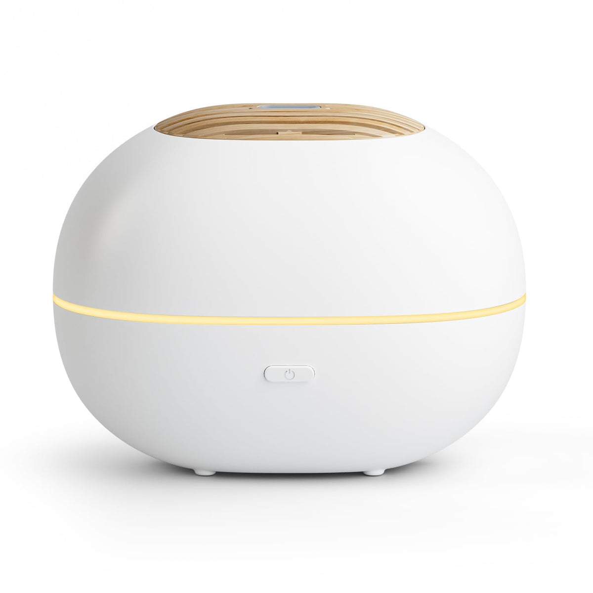 Soulorigin 100ml Mini Essential Oil Diffuser, Portable Aromatherapy Diffuser with Warm Light, One-Button Control, Auto Shut-Off, Quiet Ultrasonic Mist for Home, Travel, Yoga, Meditation (White)