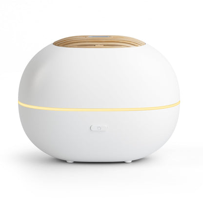 Soulorigin 100ml Mini Essential Oil Diffuser, Portable Aromatherapy Diffuser with Warm Light, One-Button Control, Auto Shut-Off, Quiet Ultrasonic Mist for Home, Travel, Yoga, Meditation (White)
