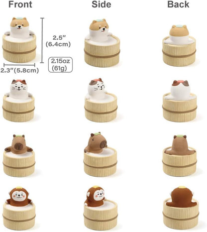 Aroma Ceramic Stone Diffuser [Japan Import] Aromatherapy Essential Oil Diffuser, Non Electric, Passive, Unique, Cute, Animal, Design for Women, Men, and Gifts (Bathing Capybara)