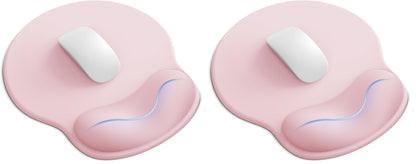 Mouse Pad with Wrist Rest for Desktop Large Ergonomic Mouse Mat(Light Pink)