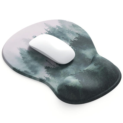 ErgoComfort Gel Wrist Rest Mouse Pad-Ergonomic Office Mousepad with Wrist Support-Non-Slip, Design Desk Accessories Mat for Home&Game Decor (06Mocha Sand)