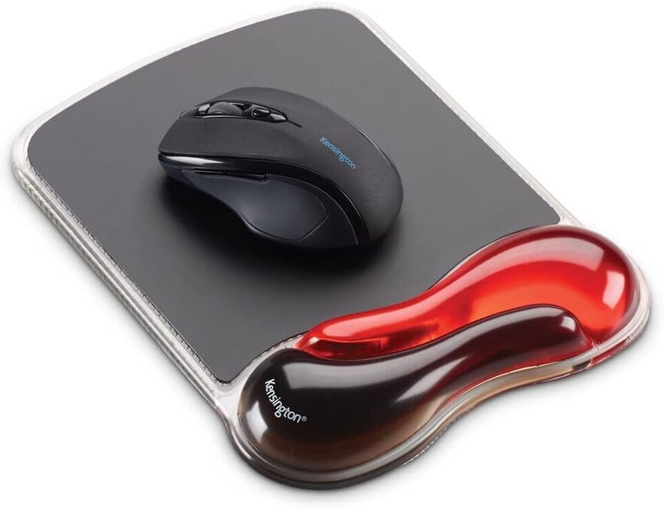 Kensington Duo Gel Mouse Pad with Wrist Rest - Gray (K62399US), Grey