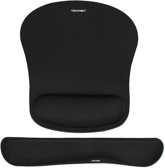 TECKNET Keyboard Wrist Rest and Mouse Pad Set with Wrist Support