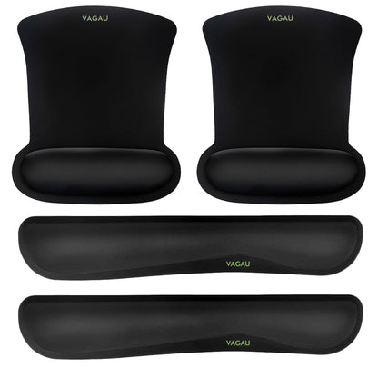 Comfy Mee Premium Memory Foam Keyboard and Mouse Wrist Rest Pads Set- for Comfortable Typing &Wrist Pain Relief (Pack of 2)