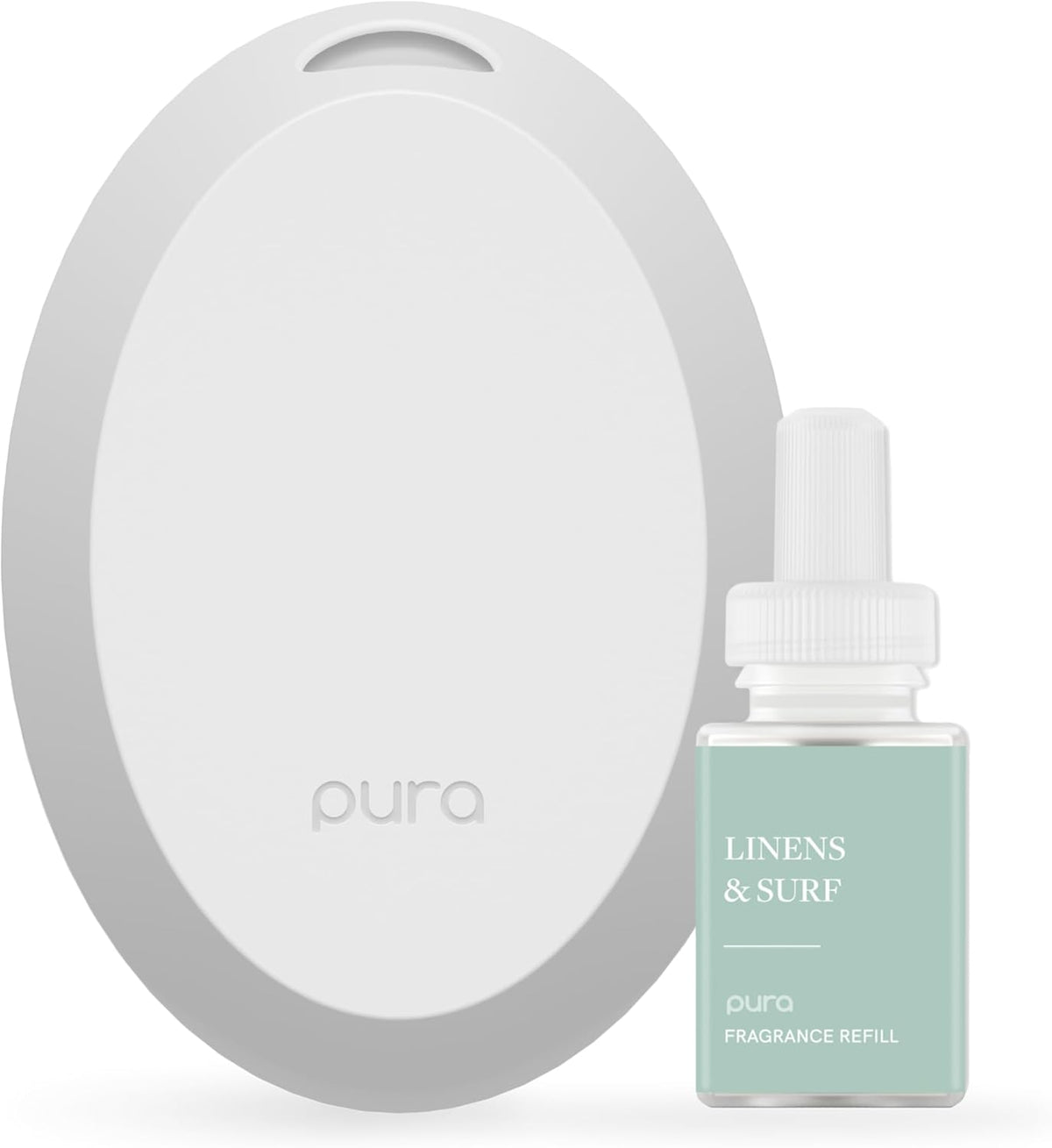 Pura Home Mini Fragrance Diffuser, Includes 1 Scent Refill, Linens & Surf