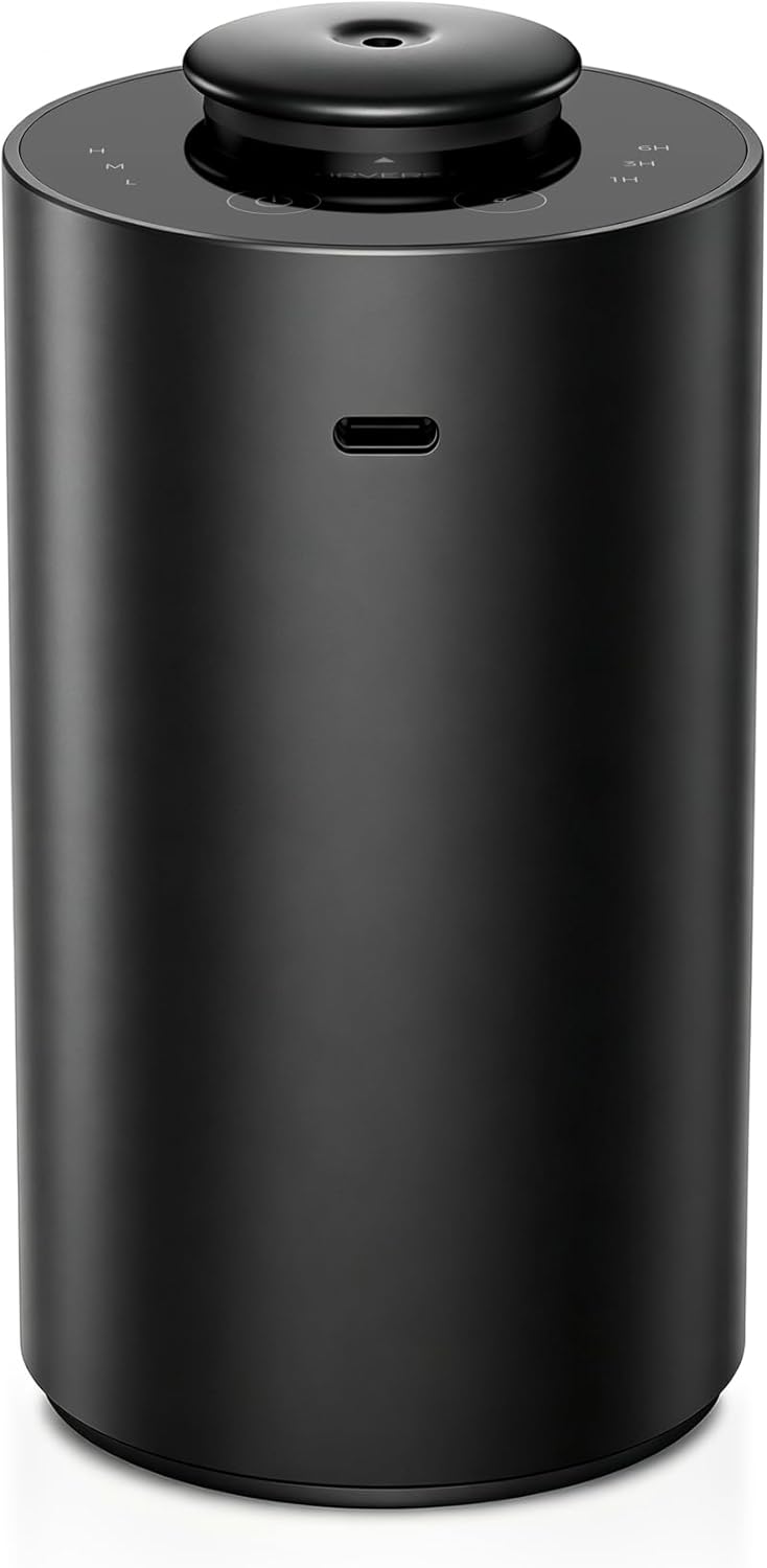 Airversa ANX Waterless Diffuser for Essential Oil for Home, Room, Black