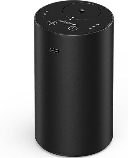 Waterless Essential Oil Diffuser, Portable Car Diffuser, Black