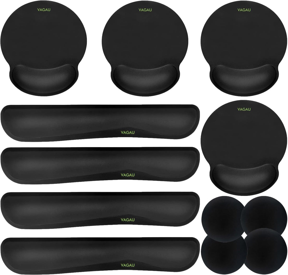 Comfy Mee Premium Memory Foam Keyboard and Mouse Wrist Rest Pads Set- for Comfortable Typing &Wrist Pain Relief (Pack of 2)