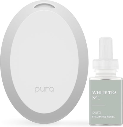 Pura Home Mini Fragrance Diffuser for Small Spaces, White Tea no.1