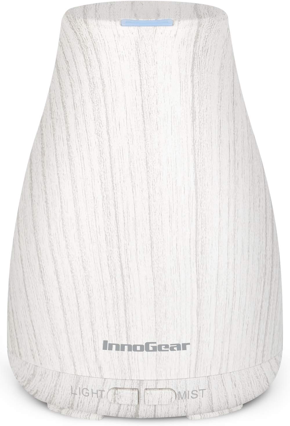 InnoGear Essential Oil Diffuser Ultrasonic Diffusers for Home, White Grey