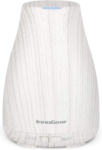 InnoGear Essential Oil Diffuser Ultrasonic Diffusers for Home, White Grey