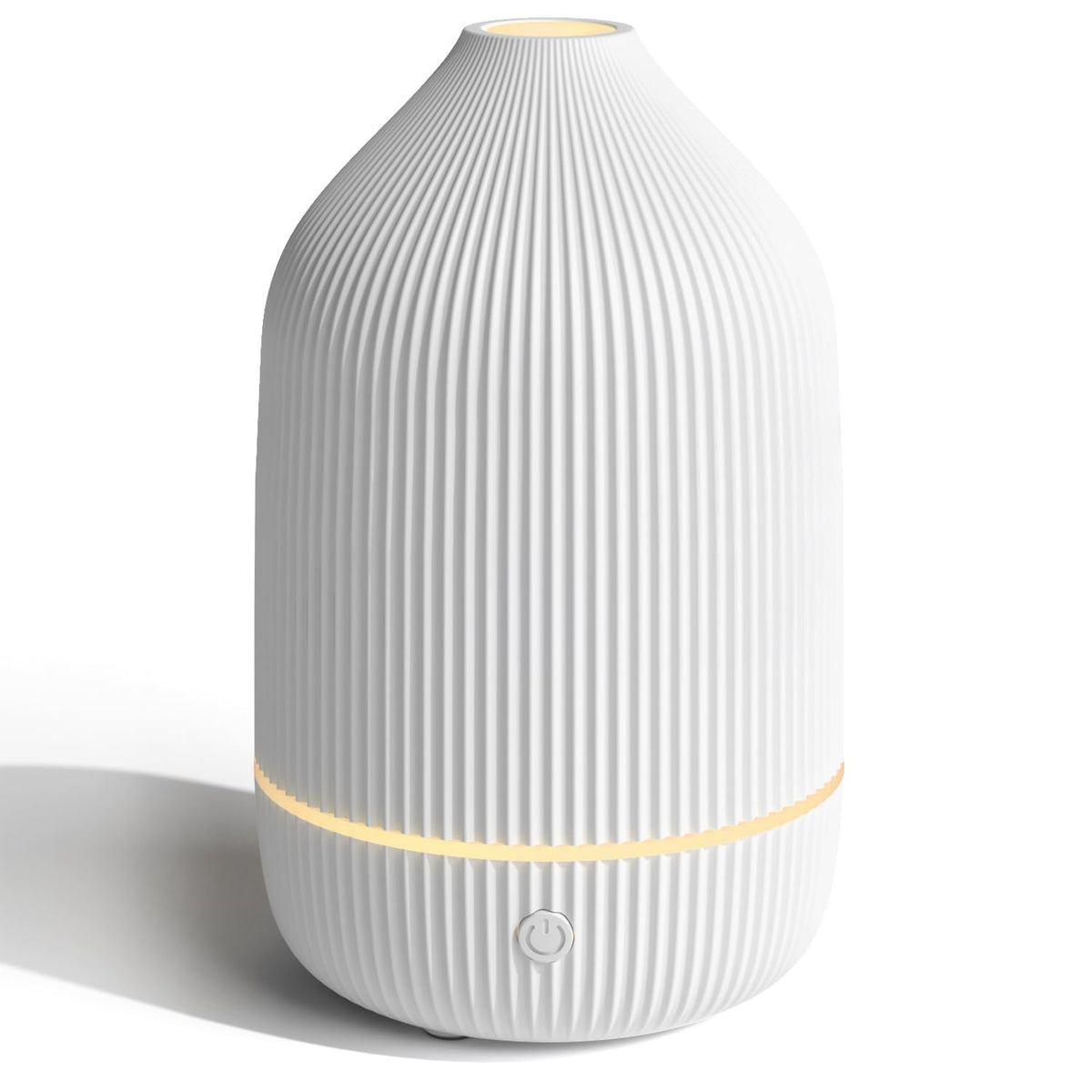 Essential Oil Diffuser, 100ml Aromatherapy Diffuser, Mini Ultrasonic Diffuser for Essential Oil, Home, Office, Cool Mist Humidifier with 7 Led Light, Auto Shut-Off, Wood Grain