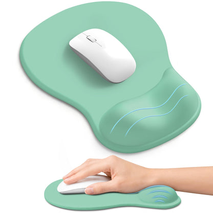 Ergonomic Mouse Pad with Wrist Rest, Gel Wrist Support, Black