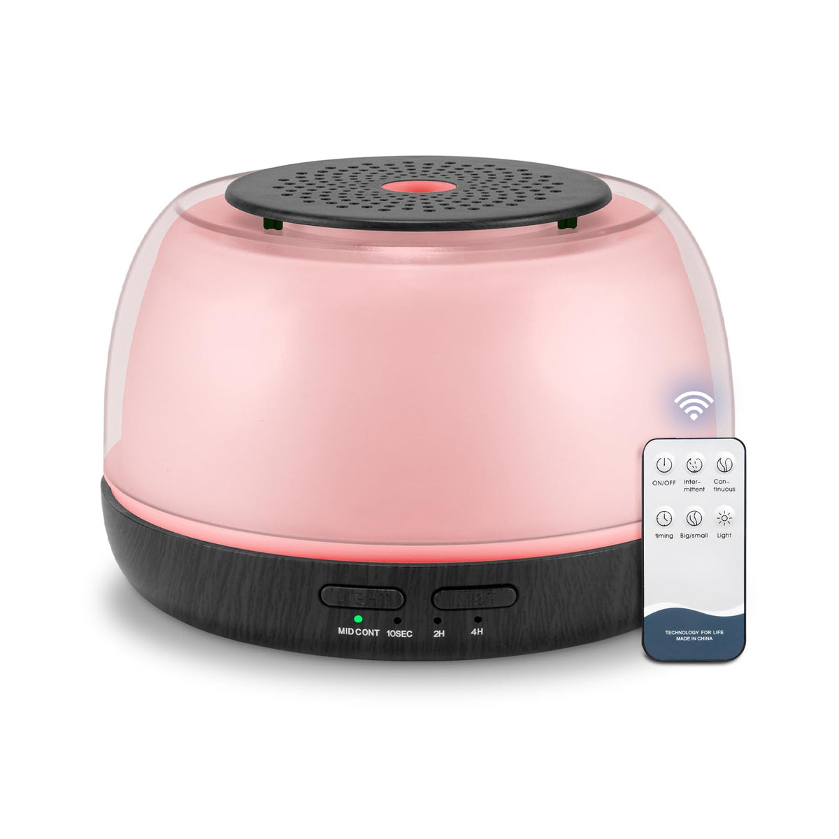 300ML Essential Oil Diffuser, Remote Control Ultrasonic Aromatherapy Oil Diffusers Cool Mist Humidifier, Waterless Auto-Off and 7 LED Light Colors for Bedroom, Yoga, SPA, Baby