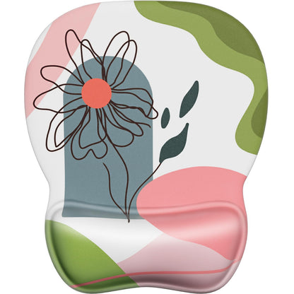 MROCO Ergonomic Mouse Pad with Gel Wrist Rest, 9.4 x 8.1 in, Cloud Forest