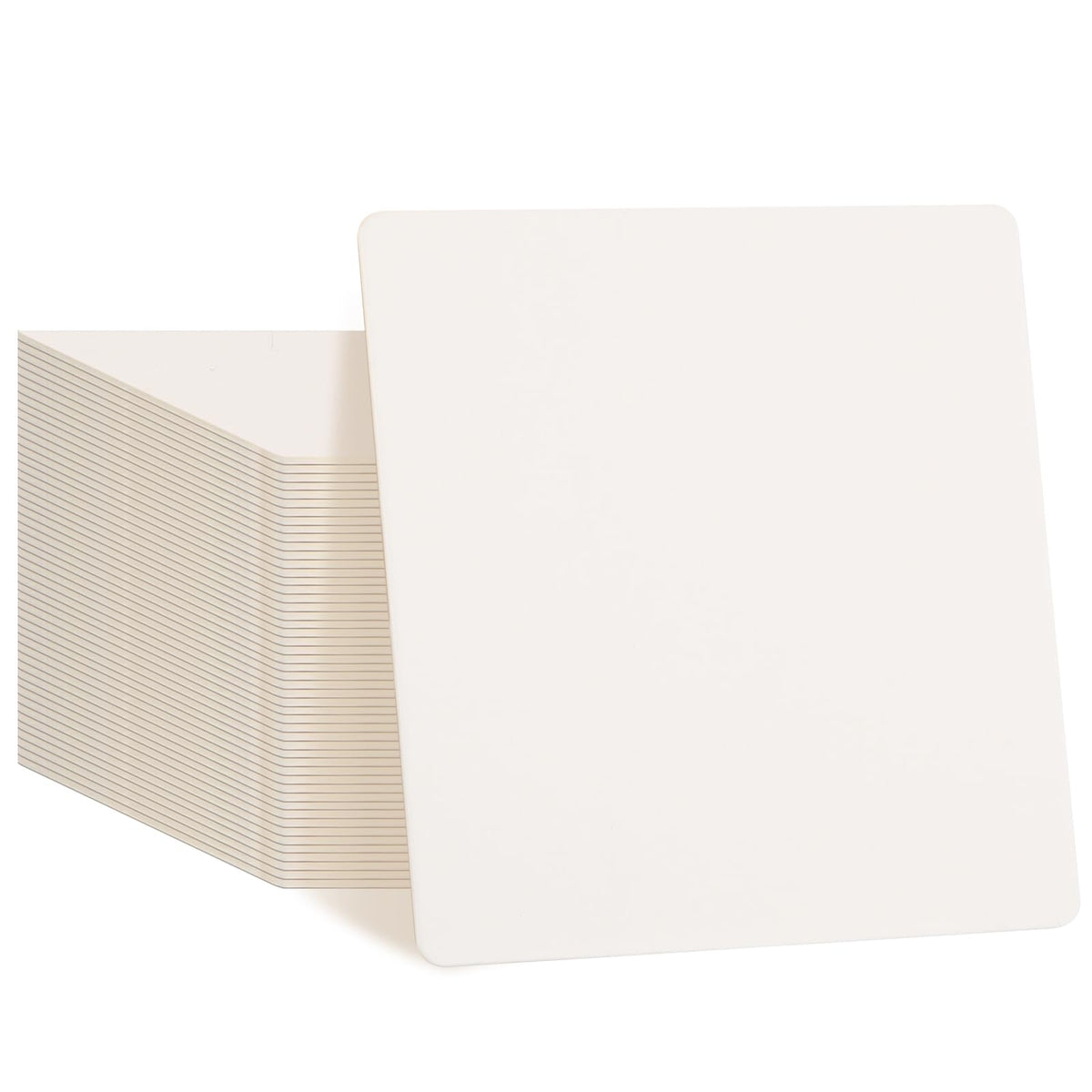 TaoBary 600 Pcs Cardboard Paper Coasters Bulk 4 Inch Square Blank,White