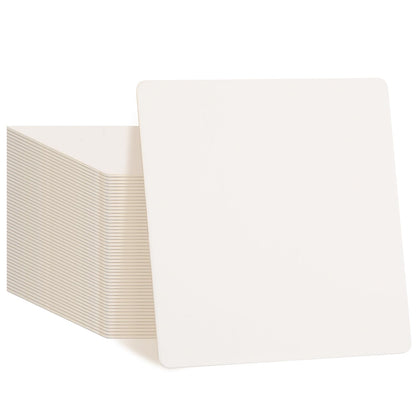 TaoBary 600 Pcs Cardboard Paper Coasters Bulk 4 Inch Square Blank,White