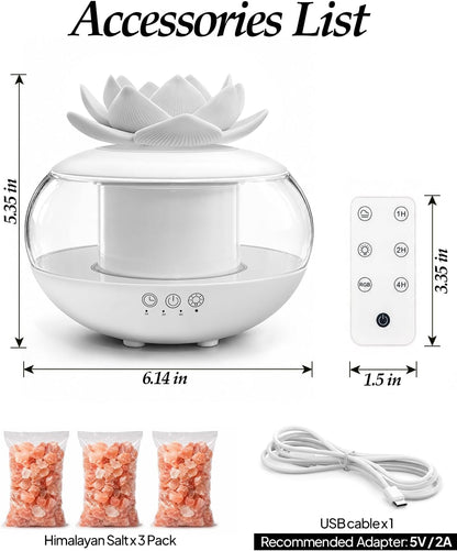Essential Oil Diffuser with Himalayan Salt Rocks