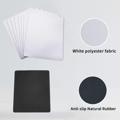 30 PCS White Mouse pad for Heat Press Printing, Mousepad for Heat Transfer Crafts Custom Photos Non Slip Bottom 24x20x0.2 CM