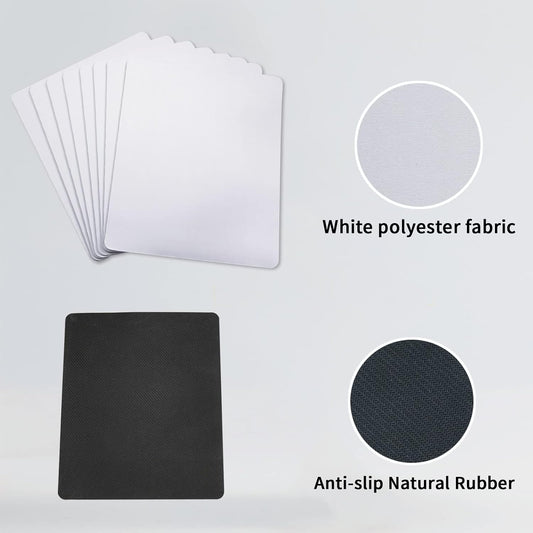 30 PCS White Mouse pad for Heat Press Printing, Mousepad for Heat Transfer Crafts Custom Photos Non Slip Bottom 24x20x0.2 CM