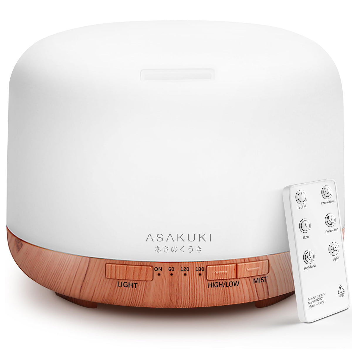 ASAKUKI Essential Oil Diffuser, 300ml Aromatherapy Oil Humidifier