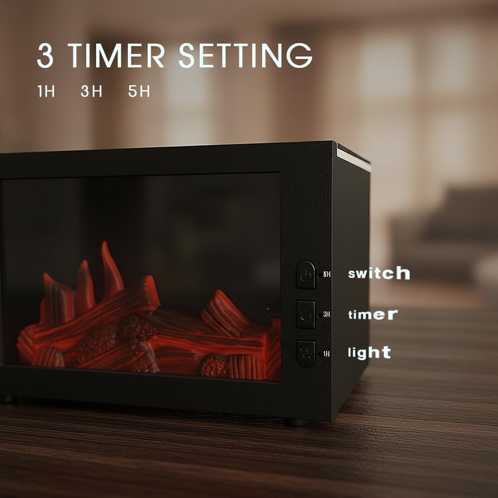 Essential Oil Diffuser,Fireplace Diffusers with 3 Essential Oils Set