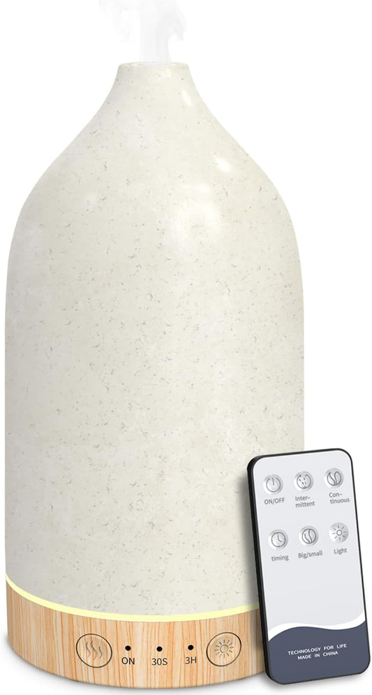 SPLITSKY 150ml Essential Oil Diffuser with Remote, Timers, 7-Color LED
